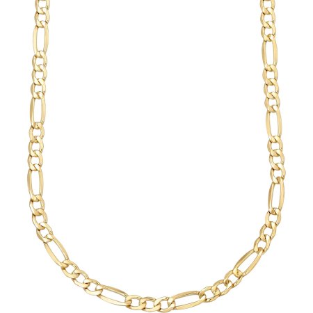 10kt Gold over Sterling Silver Figaro Chain, 20"