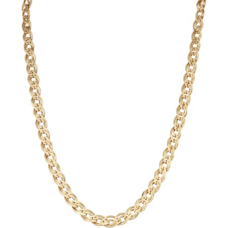 18kt Gold over Sterling Silver Double Grometta Chain, 20"
