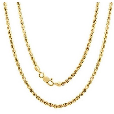 A 14kt Yellow Gold Rope Chain, 16"