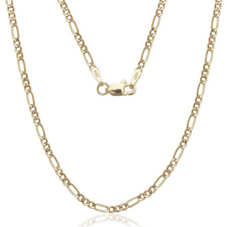 A Solid 14kt Gold Figaro Chain, 16"