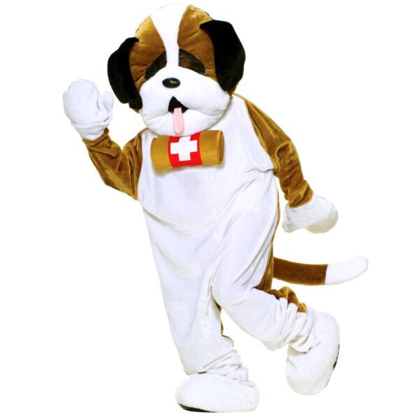 Adult Plush Puppy Dog Mascot Costume, Adult Unisex
