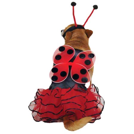 Casual Canine Lucky Bug Costume Red MEDIUM