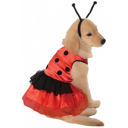Ladybug Dress Pet Pet Pet Costume - Large
