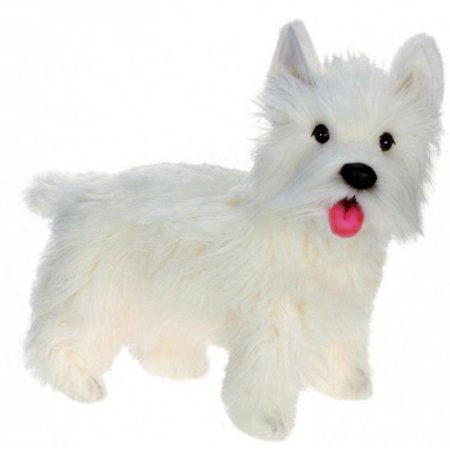 Life-like Handcrafted Extra Soft Plush West Highland Dog Stuffed Animal 19.5"