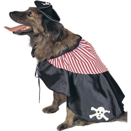 Pirate Dog Pet Costume, Size Large 18-20"