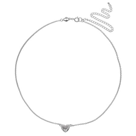 Primrose Sterling Silver Heart Choker Necklace, Women's, Size: 16"