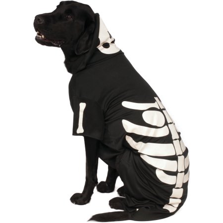 Rubie's Glow - In - The - Dark Skeleton Hoodie Pet Costume - Extra Extra Large