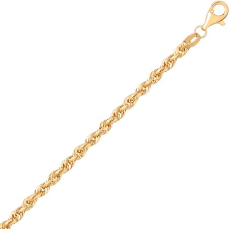Simply Gold 10KT Yellow Gold 2.9MM Rope Chain, 18"
