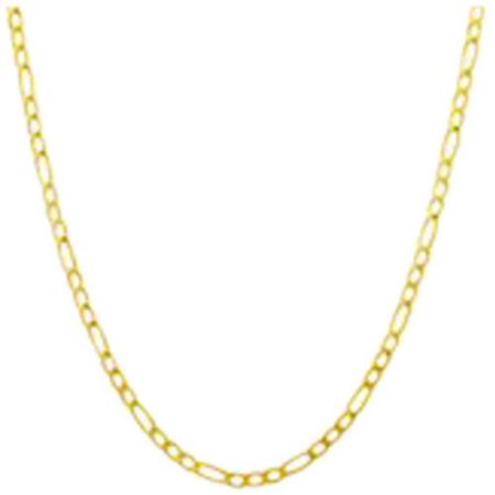 Simply Gold 10kt Yellow Gold Figaro Chain, 18"