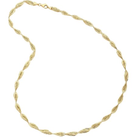Simply Gold 10kt Yellow Gold Marquise Link Chain, 18"
