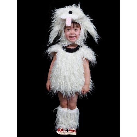 Toddler Shaggy White Dog Infant Halloween Costume