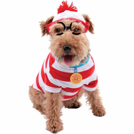 Where's Waldo Woof Dog Kit Halloween Pet Costume (Multiple Sizes Available)