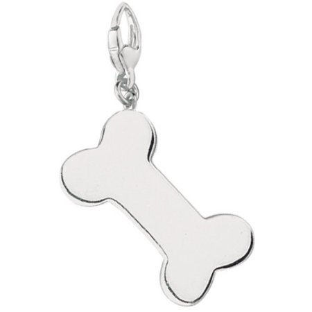 Women's Sterling Silver Dog Bone Clip-On Charm