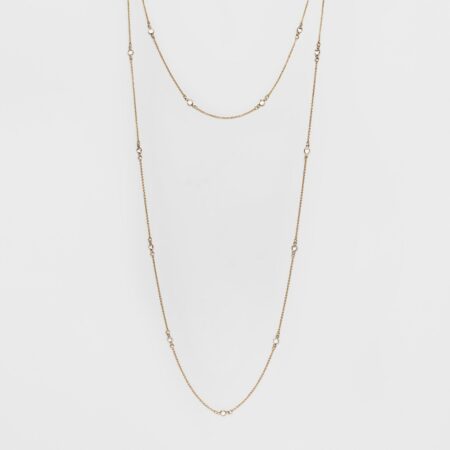 Choker and Long Layered with Crystal Stone Necklace - A New Day Gold