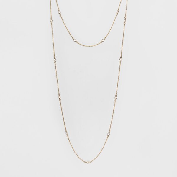 Choker and Long Layered with Crystal Stone Necklace - A New Day Gold