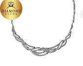 DIAMOND ROUND BR shape necklace prong set diamond necklace choker necklace