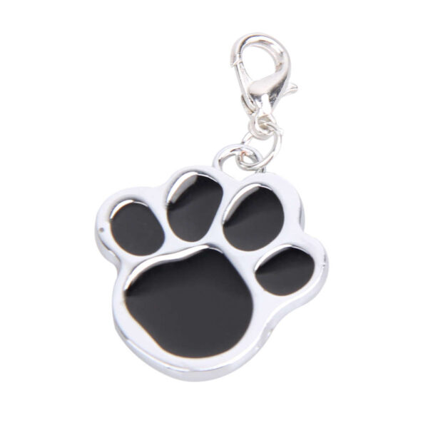 Stainless Steel Footprint Shape Pendant For Dog Pet Collars Charm Pet