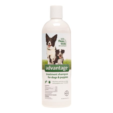 Advantage II Flea & Tick Treatment Shampoo for Dogs and Puppies, 24 Oz