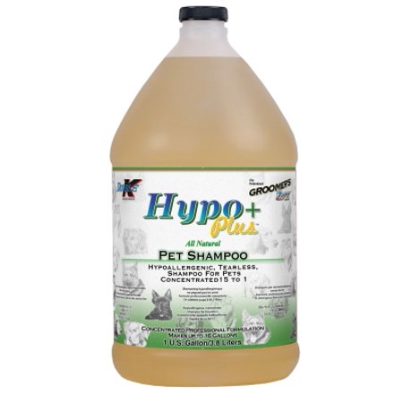 Double K Industries The Professional Groomer's Edge Hypo+Plus Hypoallergenic Dog Shampoo, 1 gal