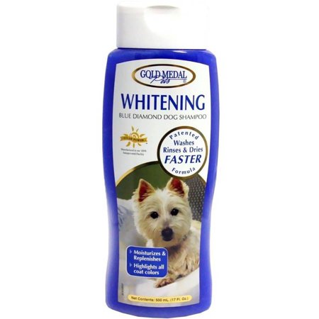 Gold Medal Whitening Blue Diamond Dog Shampoo with Cardoplex, 17 oz