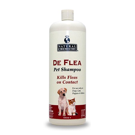 Natural Chemistry De Flea Pet Shampoo for Dogs 33.8oz