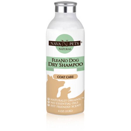 Nava Pets Dog FLEANO Dry Organic Shampoo, 4 oz