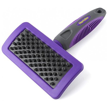 Pet Bath Massage Brush by Hertzko - Great Grooming Tool for Shampooing and Massaging Dogs and Cats with Short or Long Hair