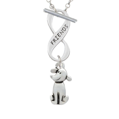 2-D Dog Friends Infinity Toggle Necklace