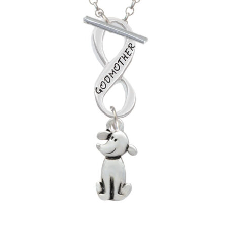 2-D Dog Godmother Infinity Toggle Necklace