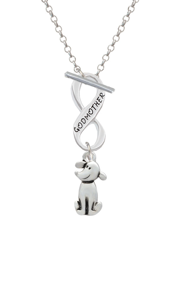 2-D Dog Godmother Infinity Toggle Necklace