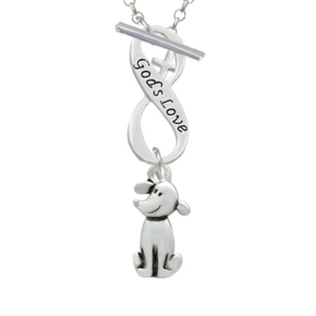 2-D Dog God's Love Infinity Toggle Necklace