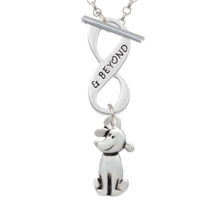 2-D Dog Infinity and Beyond Toggle Necklace