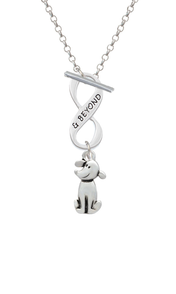 2-D Dog Infinity and Beyond Toggle Necklace