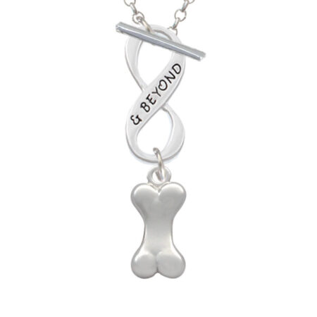 3-D Dog Bone Infinity and Beyond Toggle Necklace