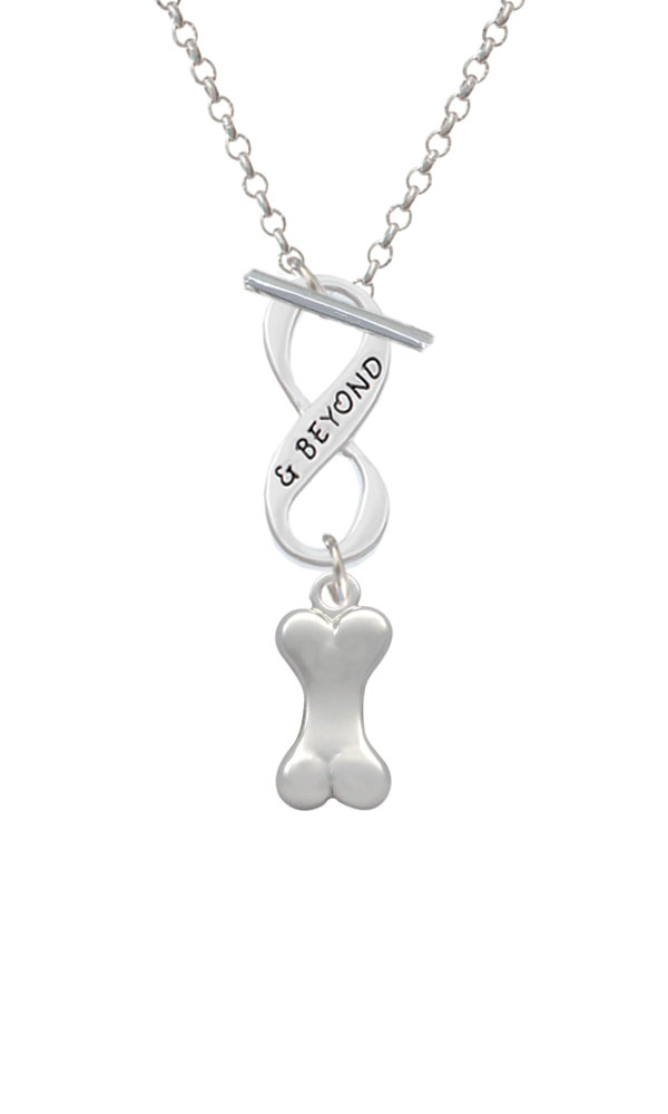 3-D Dog Bone Infinity and Beyond Toggle Necklace
