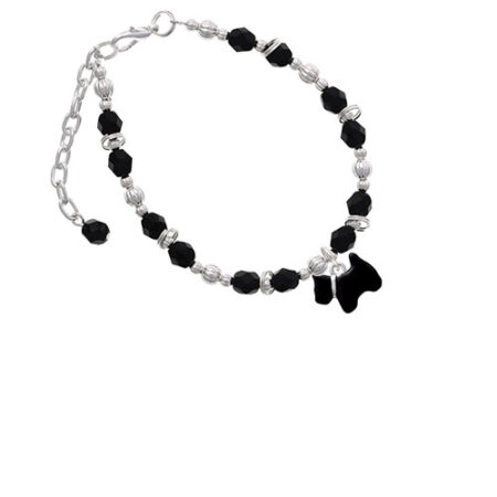 Black Scottie Dog Black Beaded Bracelet