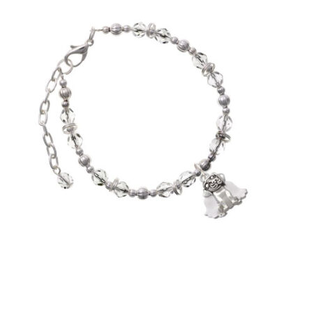 Dog Angel Clear Beaded Bracelet