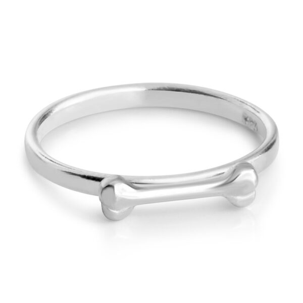 Dog Bone Ring # 925 Sterling Silver #Azaggi R0538S - 5