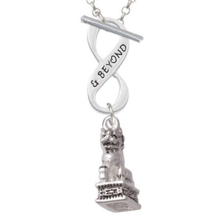 Fu Dog Infinity and Beyond Toggle Necklace