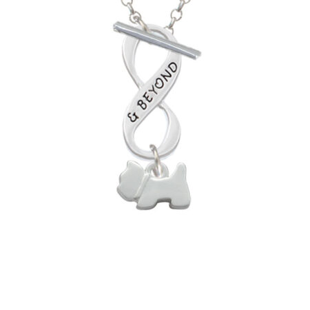 Mini Scottie Dog Infinity and Beyond Toggle Necklace