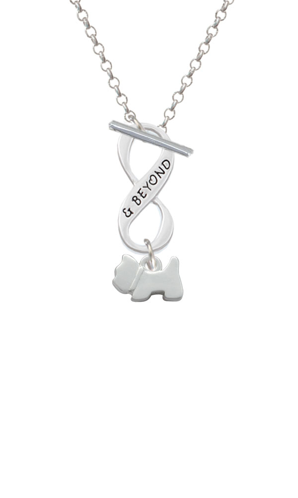 Mini Scottie Dog Infinity and Beyond Toggle Necklace