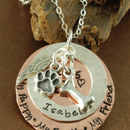 Personalized Dog Lover Necklace with Charms