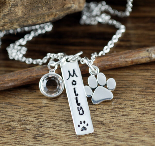 Personalized Dog Mom Necklace, Dog Paw Jewelry, Dog Paw Necklace, Dog Lover Jewelry, Paw Print Necklace, Pet Jewelry, Dog Mom Jewelry