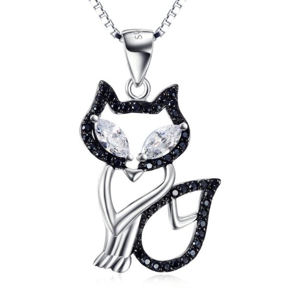 S925 sterling silver jewelry fox pendant diamond dog necklace manufacturers on behalf of a shipment
